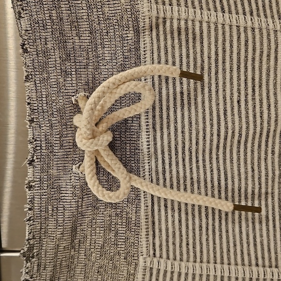 💕THE GREAT💕 The Gym Pant ~ Gray with White Stripes Distressed Size 3 Large NWT - Picture 5 of 15